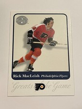 2001 Fleer Greats of the Game Hockey #47 - Rick MacLeish - Philadelphia Flyers