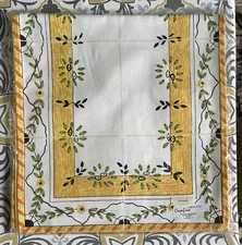 Casafina Park Imports Hand Printed 100% Cotton Nazare Table Runner 54" x 13" NEW