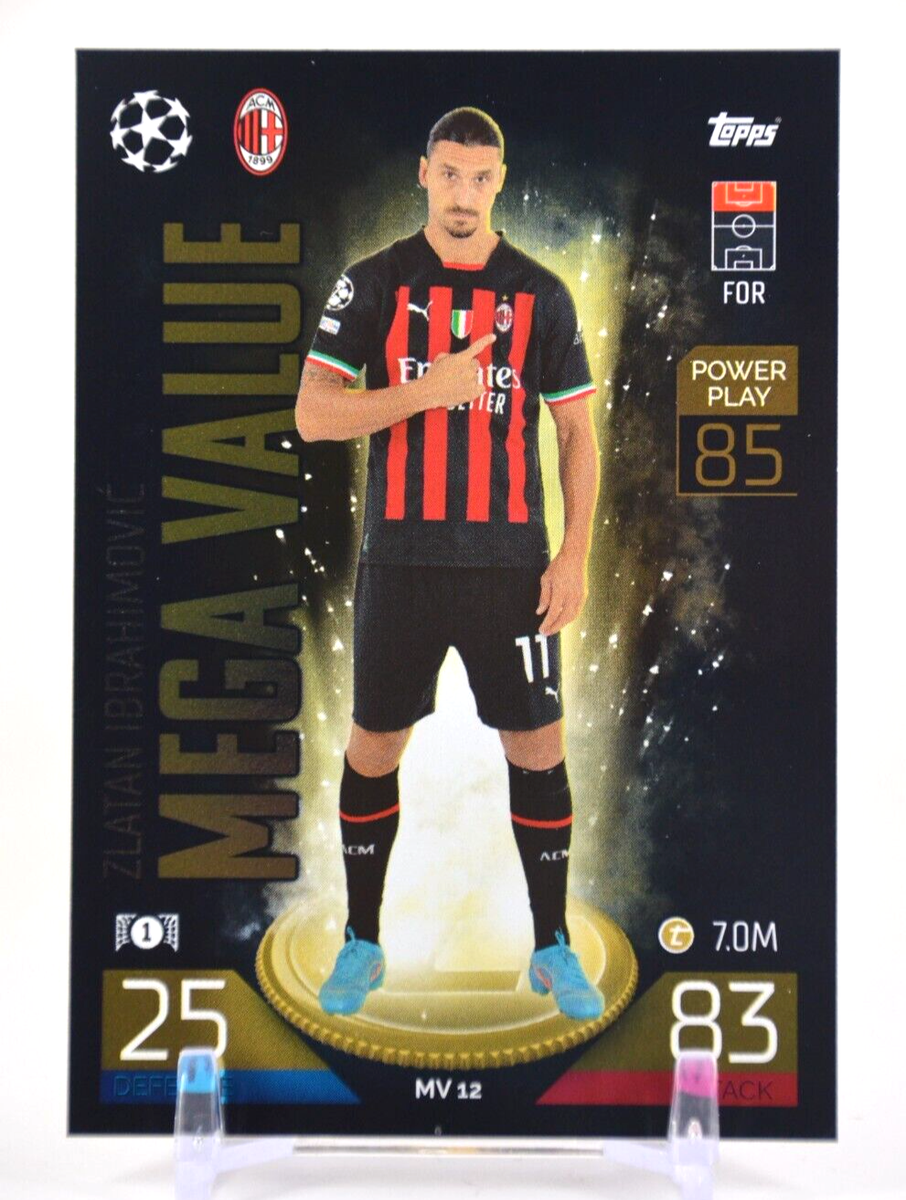 2022-23 Topps Match Attax Extra UEFA Zlatan Ibrahimovic MV12 Mega