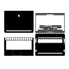 KH Special Laptop Leather Skin Stickers Fit Alienware M15 R7 (2022)