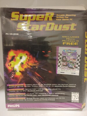 Super Stardust big box PC Game New Sealed Damaged Box
