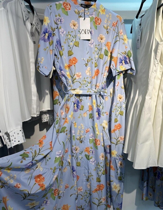 一時セール【110㎝　女の子】ブランド80着　春夏秋冬　まとめ売り NWT_ZARA WOMAN SS23 VOLUMINOUS MIDI SKIRT HIGH WAIST BEIGE