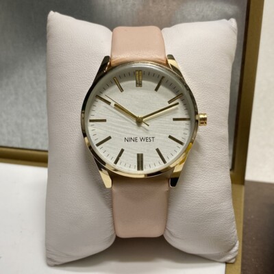 Nine West Women’s Classic Strap Watch Pink Gold