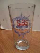 SAMUEL ADAMS 119th BOSTON MARATHON 26.2 April 21, 2015 Heavy Beer 6" Glass