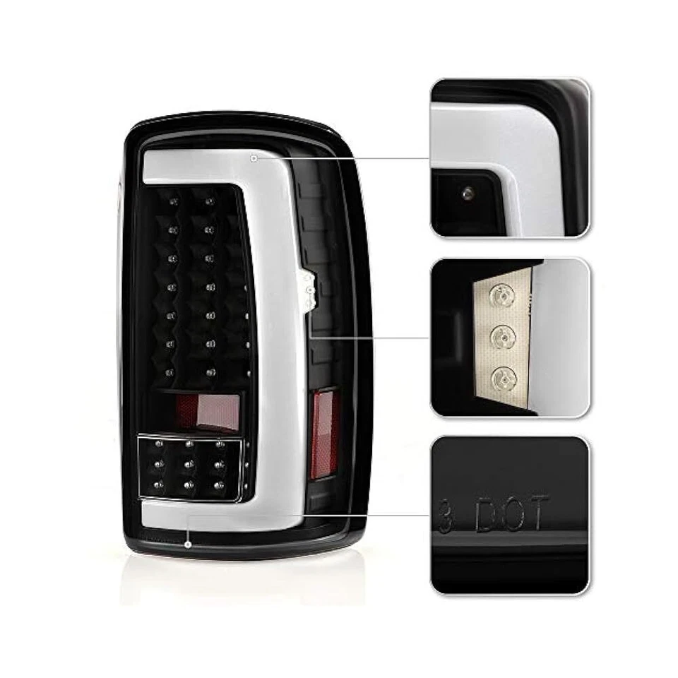 Par de luces traseras LED ACANII 2000,2006 Tahoe Yukon Suburban, izquierda y derecha Foto 4 de 4