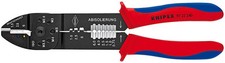 Knipex 9722240 Crimping Pliers Black Lacquered W/Multi-Component Grips 9 1/4 In