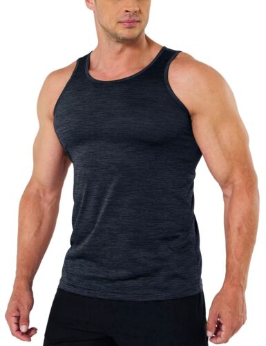 Herren Tank Tops ärmellos Muskeln Sport Sport Fitnessstudio Training schnell trocknen A-Shirt - Bild 14 von 97