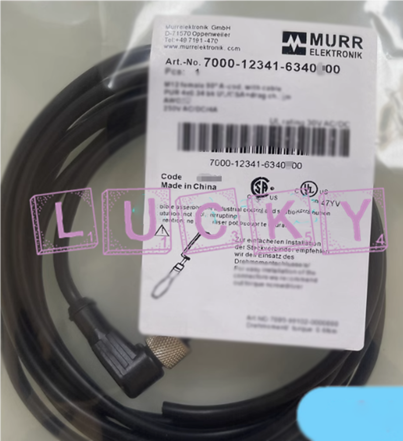 1PC NEW FOR MURR 7000-12341-6340500 M12 connecting wire 5M replacement
