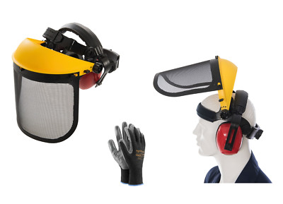 Trimmer Gesichtsschutz Metall Netzvisier Freischneider Rasentrimmer Motorsense +