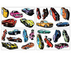 24 Sportwagen Set Wandtattoo Auto USA Car Wandaufkleber Wandsticker Kinderzimmer