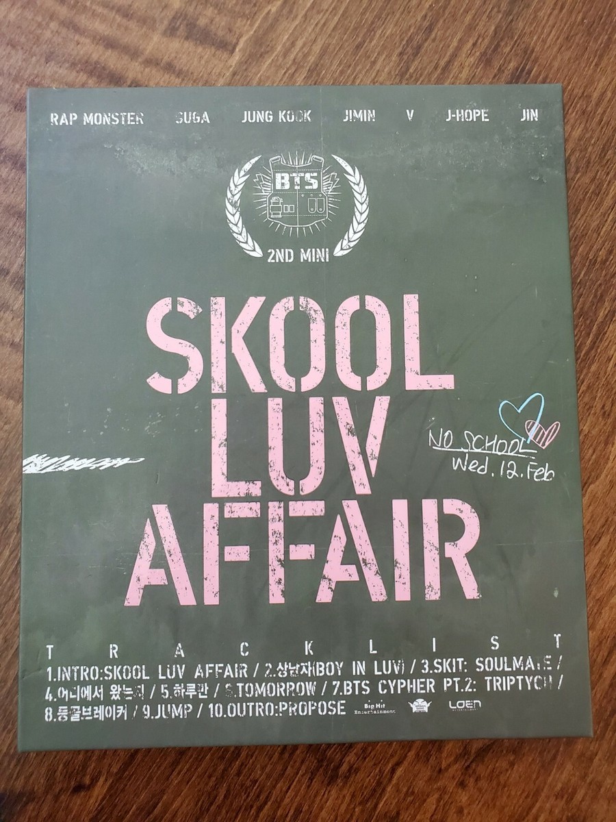 BTS Skool Luv Affair Album - KPOP CD and Photobook - NO PhotoCard