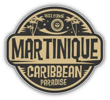 Martinique Quality Label Car Bumper Sticker Decal