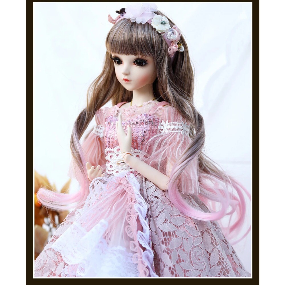 60cm Girl Doll Toy 1/3 BJD Doll with Upgrade Face Makeup