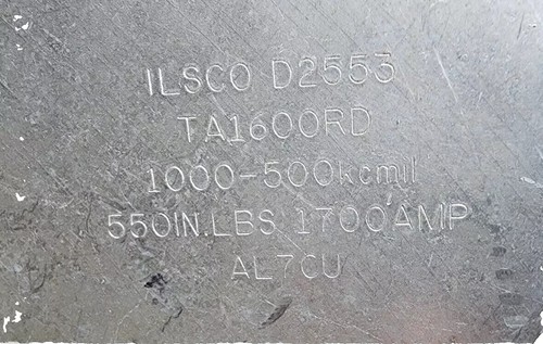 ILSCO TA1600RD Circuit Breaker Lug 1700 Amp Terminal Wire 1000-500KCMIL - Picture 5 of 7