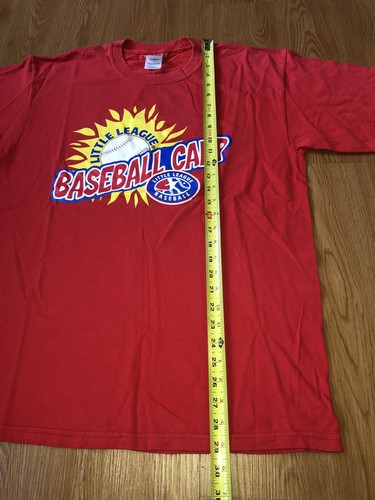 Official Little League Baseball Camp Staff T Shirt Williamsport PA Large Red D/S - Picture 6 of 7
