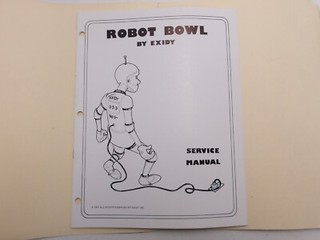 Exidy -Robot Bowl- Service Manuals-NOS
