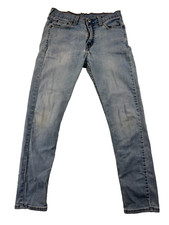 Levi's 510 Skinny Jeans Unisex 29 X 30 Blue Denim 5-Pockets Medium Wash Zip Fly