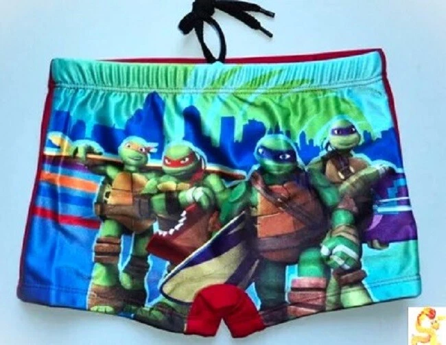 MAILLOT DE BAIN TORTUES NINJA bleu / rouge pour enfant / garçon - Photo 1/1