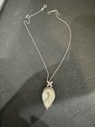 925 Tear Drop Mother Of Pearl Pendent Necklace 