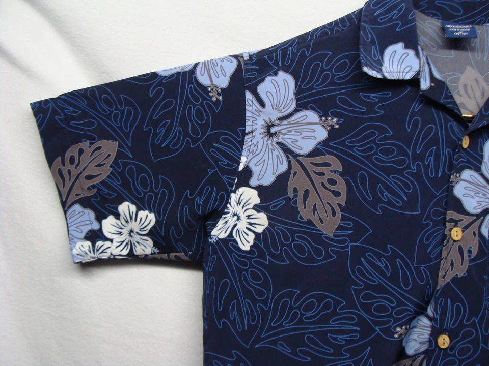 Camisa hawaiana manga corta floral azul para niño Sideout talla M (10/12) usada Foto 3 de 4