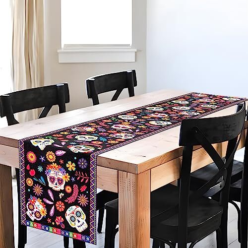 Dia De Los Muertos/Day of the Dead Decorations for Alter Table Runner Mexican Of - Picture 4 of 7