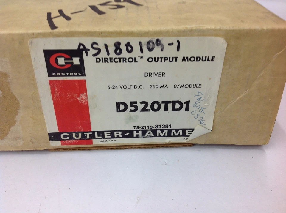 Cutler Hammer D520TD1 Directrol Output Module Driver 5-24VDC, 250MA 8/Module NEW - Image 2 of 4