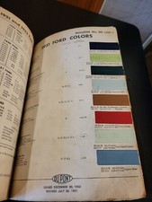 1951 Dupont Duco Dulux Ford Colors Paint Chip Swatch Sheet Bulletin No 20 1951 Dupont Duco Dulux Ford Colors Paint Chip Swatch Sheet Bulletin No 20
