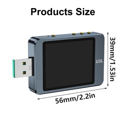 USB Tester 4-28V 8A LCD USB Current Power Tester Multimeter Fast - Picture 8 of 8