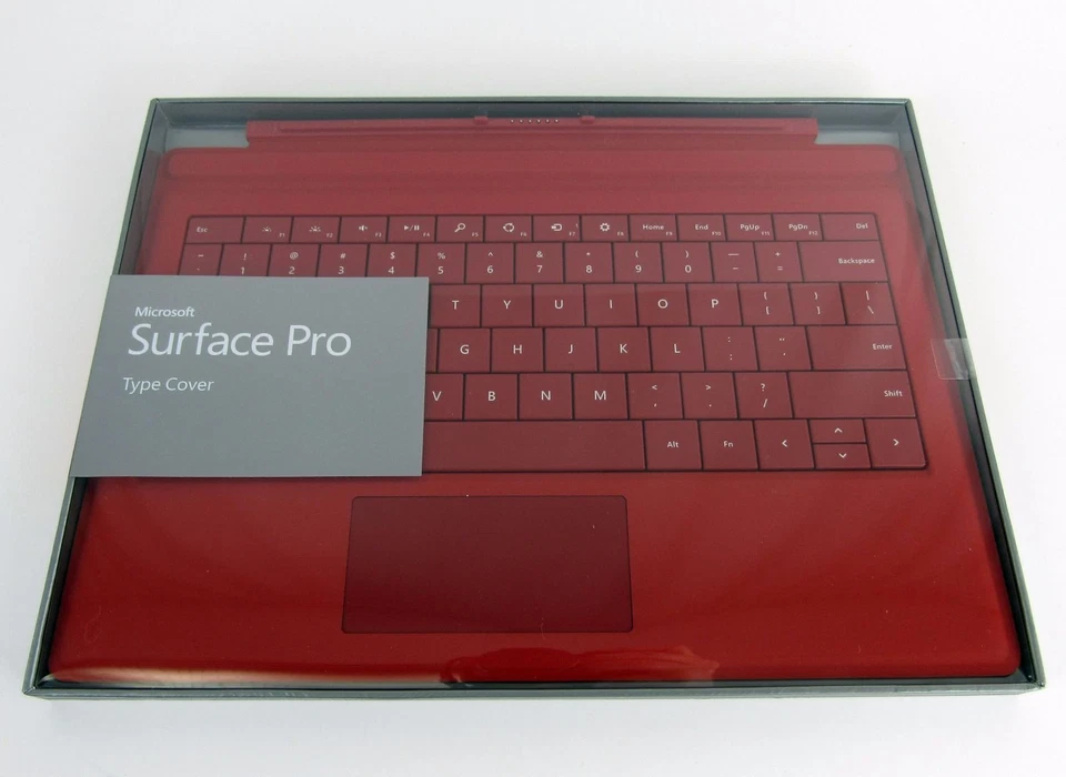 Teclado con cubierta tipo Microsoft Surface Pro para Pro 3, Pro 4, 5, 6 Surface - ROJO Foto 3 de 3
