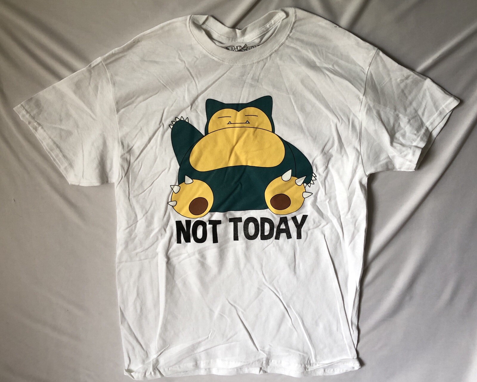 Felpa Con Cappuccio Pokémon Ufficiale 'Nope Not Today Snorlax', Blu, 8.5 Oz. Vestibilità Classica E Comoda Per I Fan.