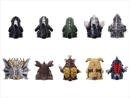 2025 Ensky 2" Godzilla Soft Vinyl Puppet Mascot 3 Third Figure Set of 10 types J - Picture 7 of 7