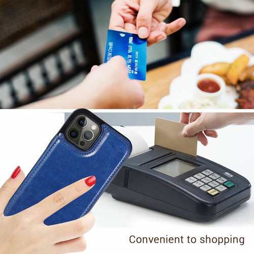 For iPhone 16E 15 14 12 13 11 Pro Max 8 Wallet Card Leather Magnetic Case Cover - Picture 42 of 74