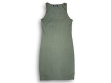  Pretty Little Thing Women’s Size 6 Olive Green Ribbed Bodycon Dress 