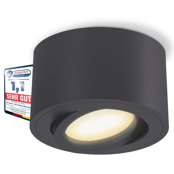 CELI-1N Led Aufbauspot Anthrazit 6W Dimmbar 3CCT Flach Schwenkbar-image