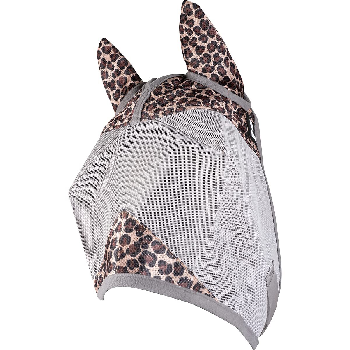 Crusader Designer Horse Fly Mask with Ears, Leopard, Foal