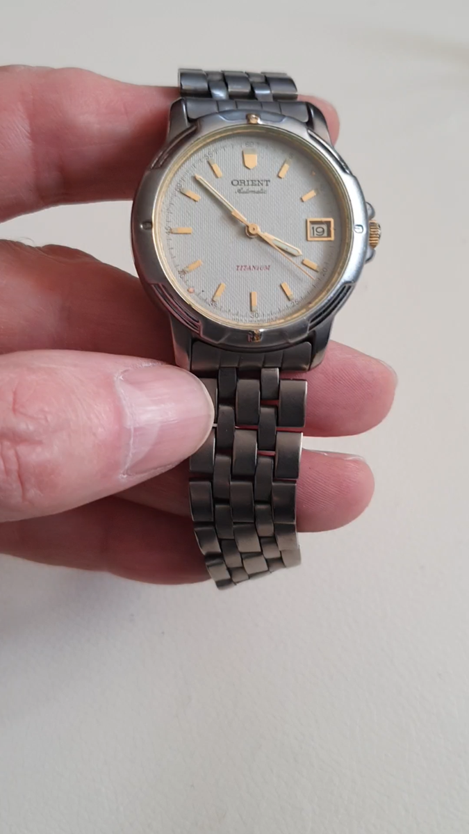 Serviced ORIENT 487Z03-80 Titanium 21 Jewels WR5BAR Japan Watch | eBay