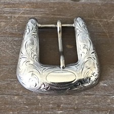 Sterling Silver .75in Belt Buckle Western Vintage 13.5g  SB14 