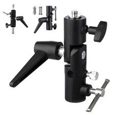 H-Type Camera Flash Bracket Umbrella Softbox Tripod Mount Light Stand Adapter