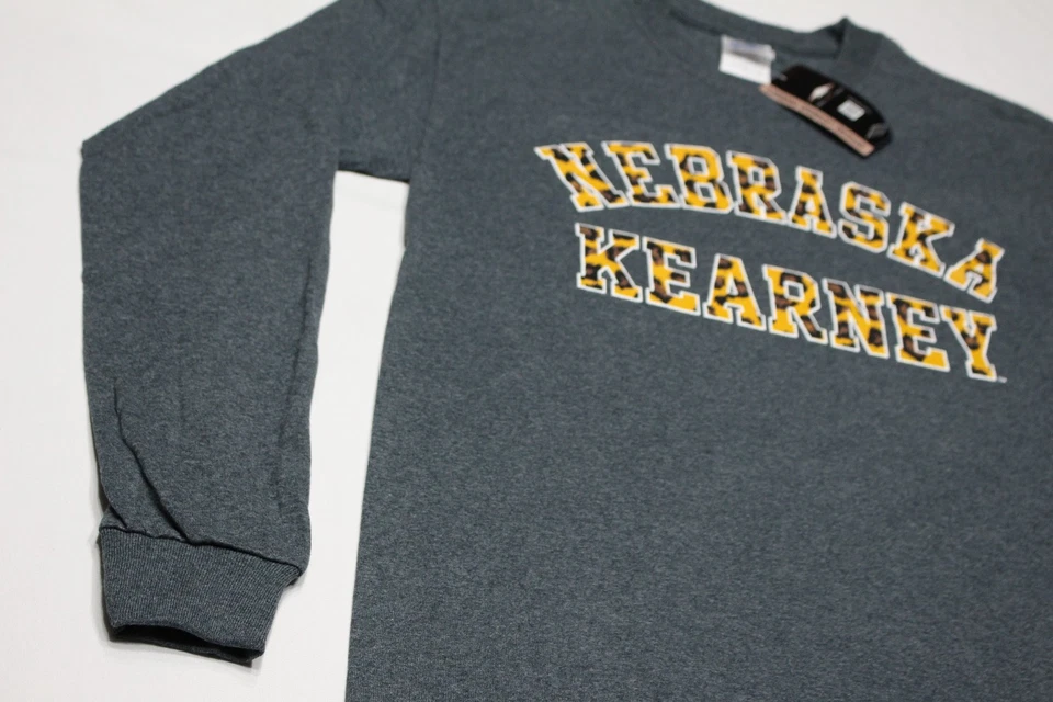 NEBRASKA KEARNEY LOPERS - GRAY CHEETAH PRINT - LONG SLEEVE SMALL SIZE T SHIRT!  - Image 4 of 4