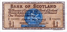 Scotland 1 Pound Sterling 1964 Pick # 102a