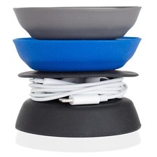 Tanglefree Earphone/earbud Case Compact Storage System Silicone gray/royal Blue