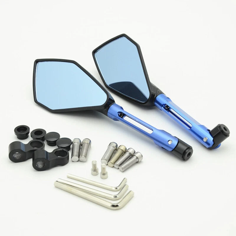 Боковые зеркала заднего вида с ЧПУ 8 мм 10 мм для Kawasaki Ninja ZX6R ZX7R ZX10R ZX14R - Изображение 3 из 4