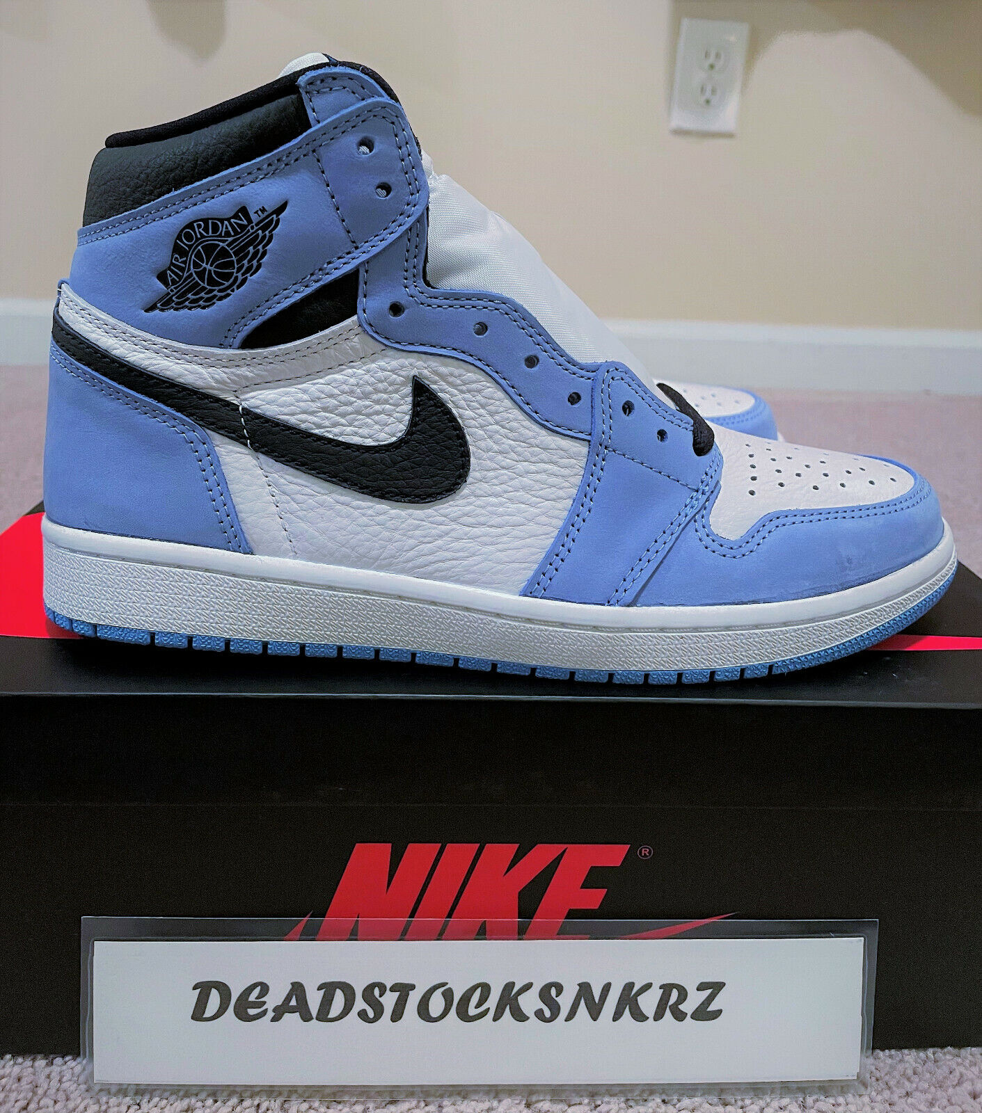 Nike Air Jordan 1 Retro High OG University Blue UNC 555088 134 GS &amp; Sizes | eBay