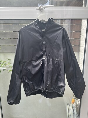 Yeezy Season Packable Nylon Windbreaker Jacket Black Onyx Medium