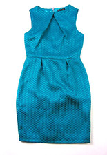 Lee Blossom Green Teal Sleevless Bodycon Dress