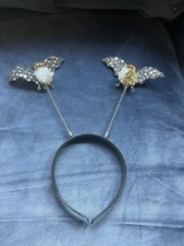 Halloween Batfest Glitter Sequin Bat Headband