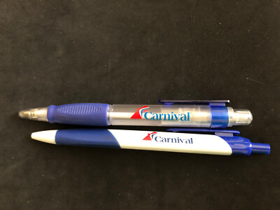 Carnival Cruise Line Lot of 2 Pens - New