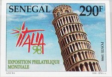 SENEGAL 1998 1572 U 1344 IMPERF Leaning Tower of Pisa Leaning Tower ITALIA MNH