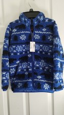 NWT The Children's Place Blue Sherpa Full Zip Jacket, Sz 5T