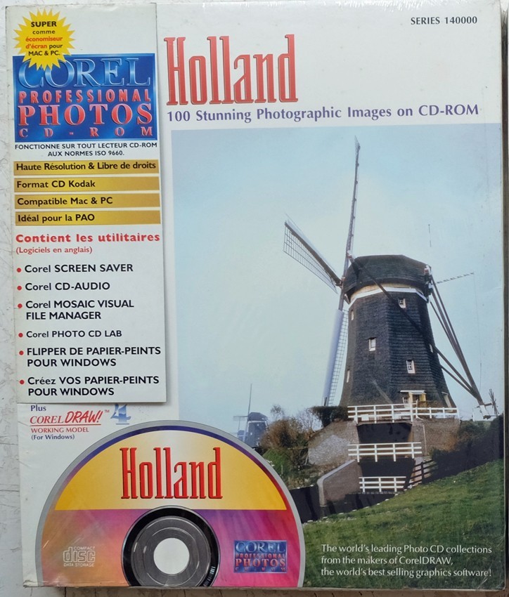 CD-ROM de photos Corel Pays-Bas banque d'images neuve pour ordinateur